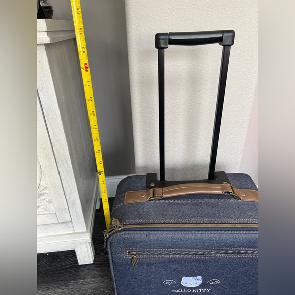 Sanrio Hello Kitty Denim Suitcase Carry On - Picture 7 of 16